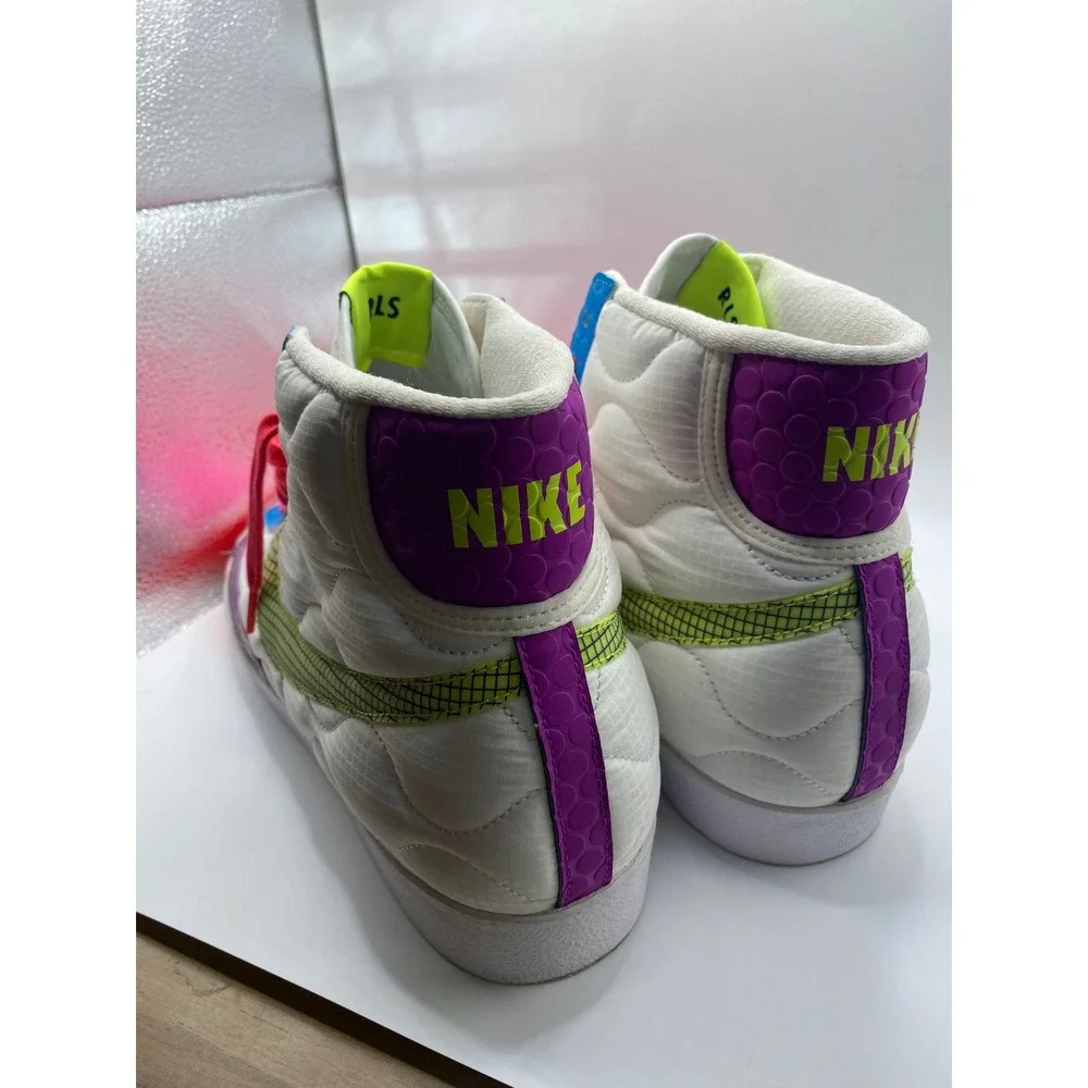 Nike Blazer Mid Rebel XX Quilted High Top Fashion Sneakers DA7566-600 Sz‎ 14